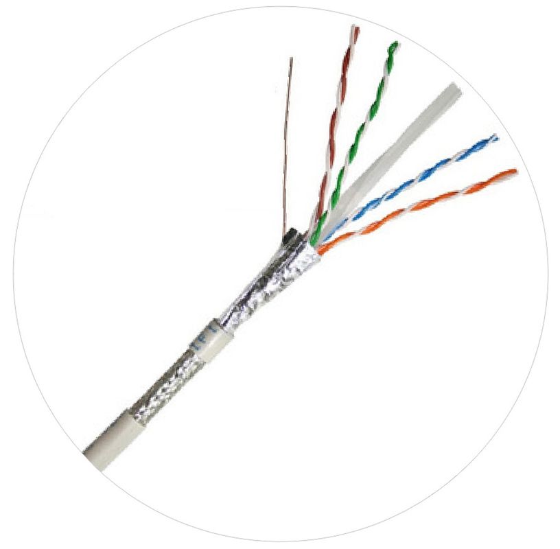 cavi toppa di rete da 0,57 mm Cat 6 twistato 4 paia cavo 250 Mhz 1000 piedi 24awg