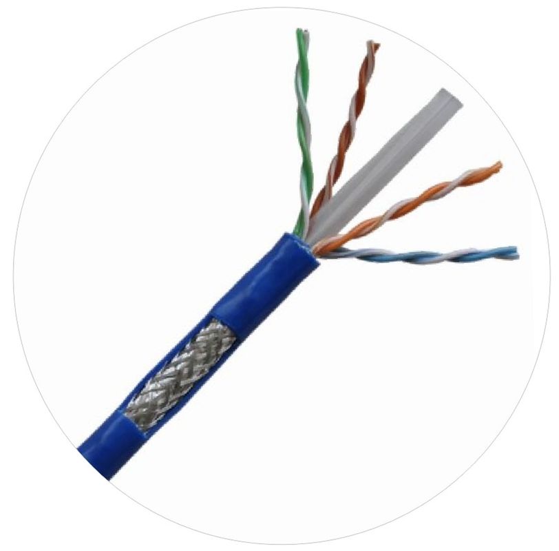 cavi toppa di rete da 0,57 mm Cat 6 twistato 4 paia cavo 250 Mhz 1000 piedi 24awg