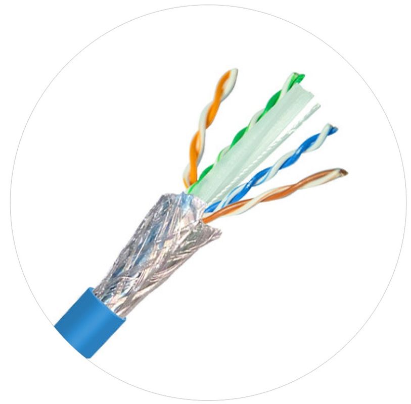 cavi toppa di rete da 0,57 mm Cat 6 twistato 4 paia cavo 250 Mhz 1000 piedi 24awg