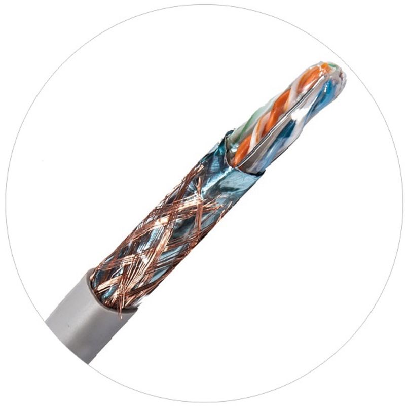 cavi toppa di rete da 0,57 mm Cat 6 twistato 4 paia cavo 250 Mhz 1000 piedi 24awg