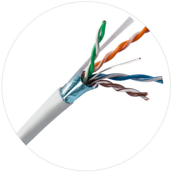 rivestimento dei cavi di toppa della rete del ftp UTP di 100MHz 4pr 24awg Cat5e LDPE LSZH LSOH rivestimento