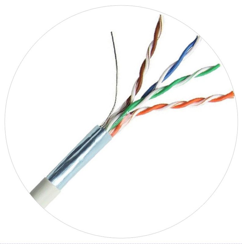 rivestimento dei cavi di toppa della rete del ftp UTP di 100MHz 4pr 24awg Cat5e LDPE LSZH LSOH rivestimento