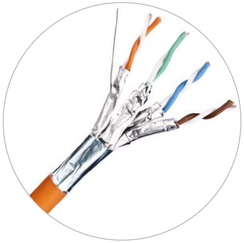 Cavi patch di rete 23awg Cavo Lan Cat6 con rivestimento LSZH 4MHz