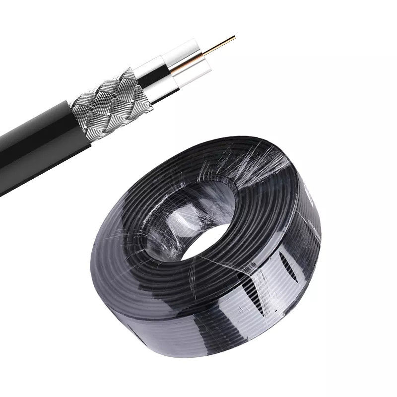 75 ohm cavo coassiale del rivestimento Rg6 da 100 ohm LSZH per isolamento XLPE di Internet