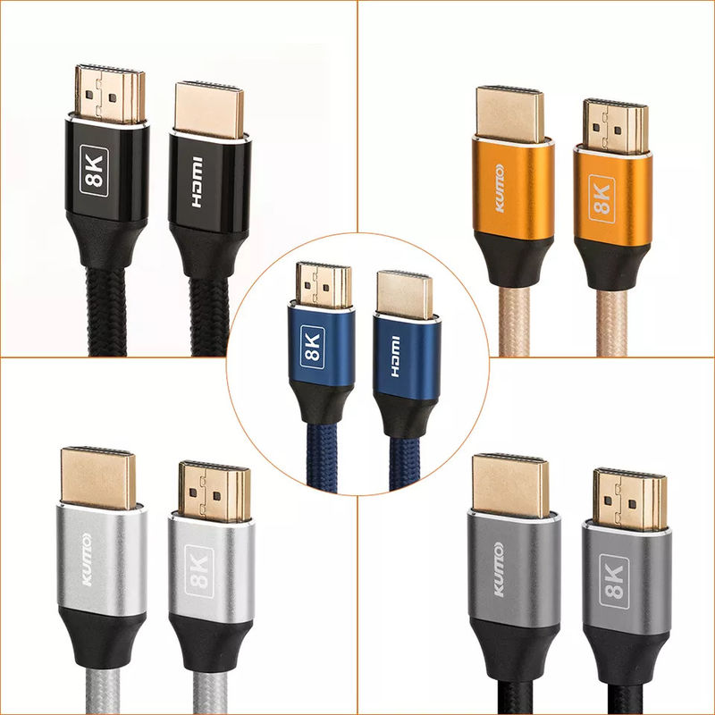 Test HDR TDR 48gbps Cavo HDMI 4k placcato oro 120Hz Supporta Ethernet 3D 4K HDTV