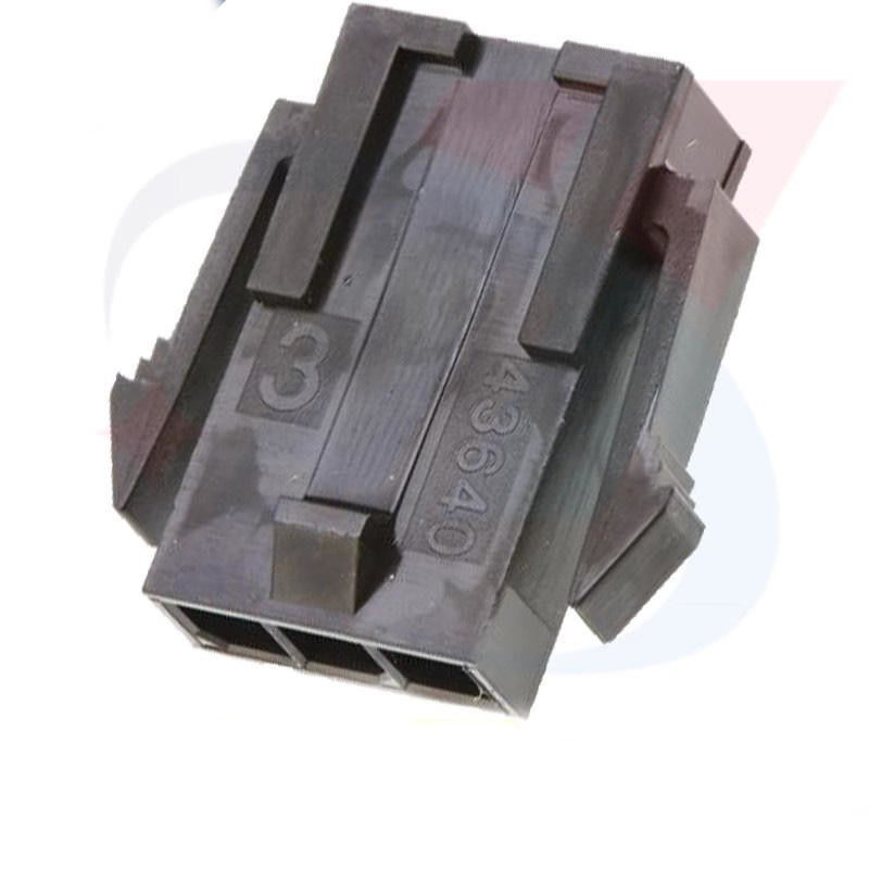 Spina di Micro-misura 3,0 di Molex 43640-0300 che alloggia il singolo Basso alogeno delle orecchie del supporto del pannello del perno di fila 3 nelle azione 43640-0300