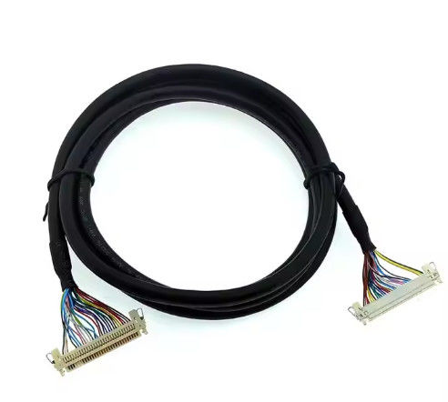 100% Test 1,25 mm 2,0 mm Pitch 20 30 40 Pin Connector LVDS Shielded Wire LCD Display Cable Assembly