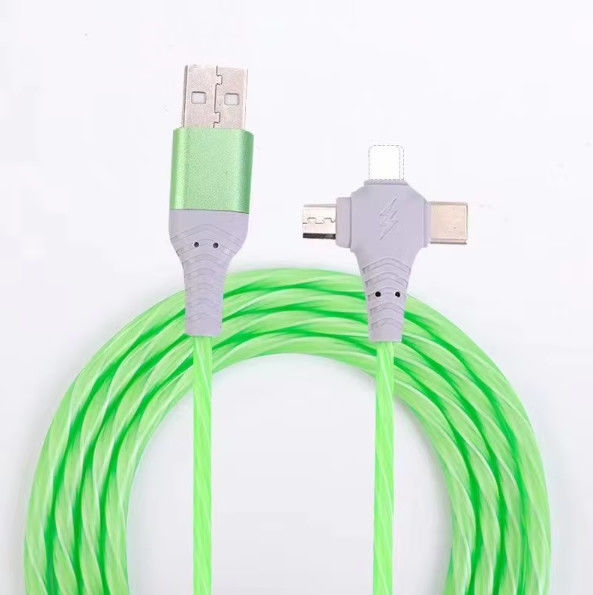 Prezzo di fabbrica vendita calda 3 in 1 cavo USB per illuminare di notte e trasferimento di data cavo luminoso