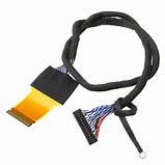 Cavo seriale a basso voltaggio LVDS nero con materiale conduttore in rame e temperatura nominale di 105 °C