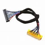 Cavo seriale a basso voltaggio LVDS nero con materiale conduttore in rame e temperatura nominale di 105 °C