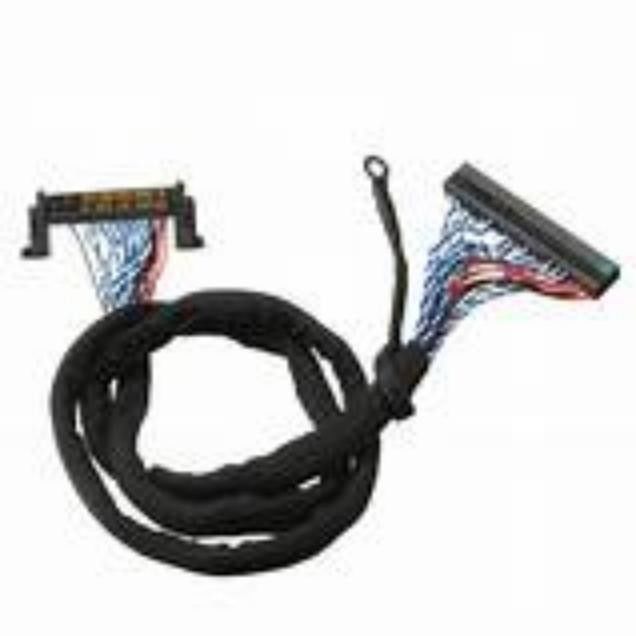 Cavo seriale a basso voltaggio LVDS nero con materiale conduttore in rame e temperatura nominale di 105 °C