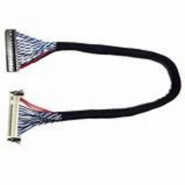 Cavo seriale a basso voltaggio LVDS nero con materiale conduttore in rame e temperatura nominale di 105 °C