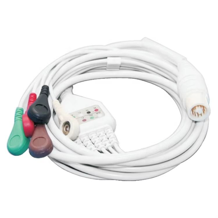 Disegni personalizzati di assemblaggi di cavi medici CE-certificati resistenti alla fiamma con guinzaglio di filo con connettori Molex/TE/JST