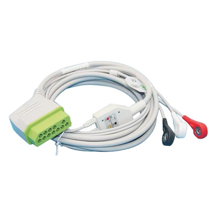 Disegni personalizzati di assemblaggi di cavi medici CE-certificati resistenti alla fiamma con guinzaglio di filo con connettori Molex/TE/JST