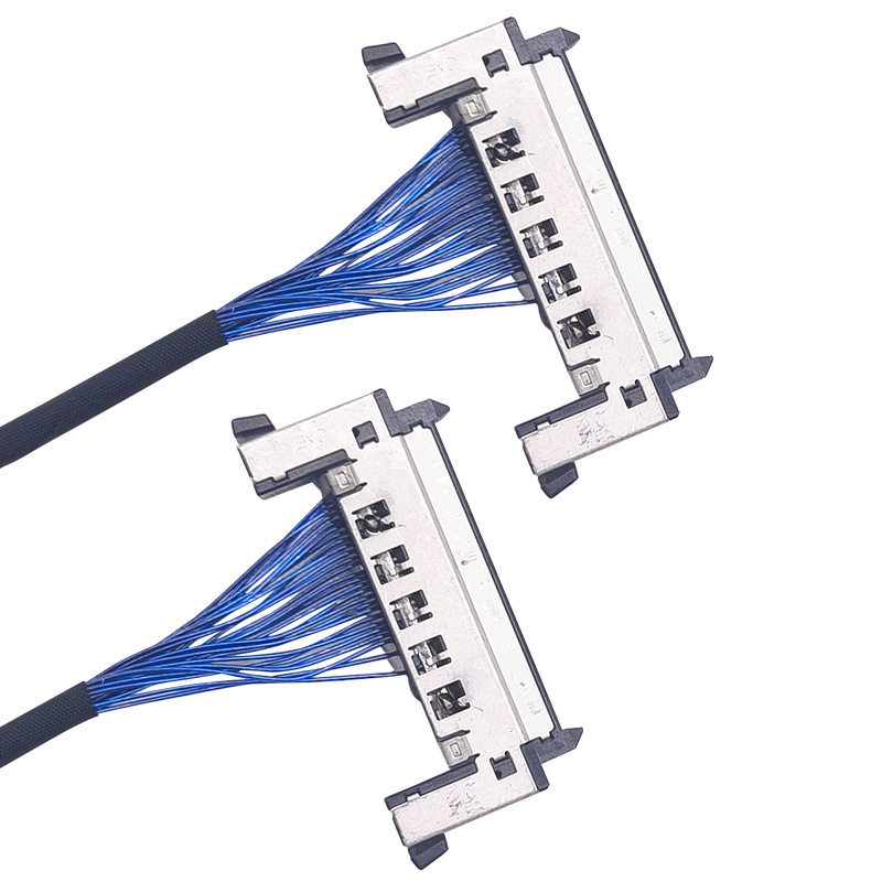Cavo personalizzato ad alta precisione per display LVDS coassiale ultra-sottile, schermo a LED