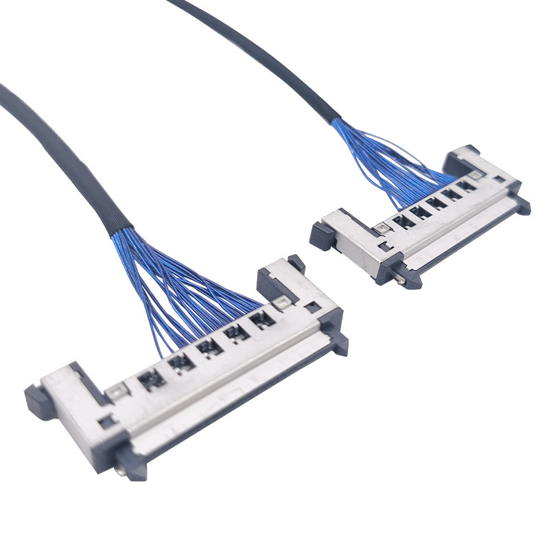 Cavo personalizzato ad alta precisione per display LVDS coassiale ultra-sottile, schermo a LED