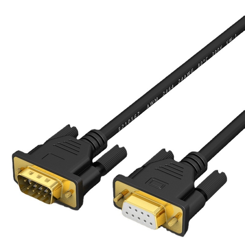 DB9 RS232 Connector Straight-Through And Crossover Serial Link Custom Cable Assembly costruito da esperti produttori di imbracature