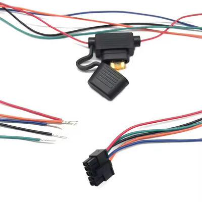 Cablaggio personalizzato per veicoli durevoli con tipo di cavi UL 1007 22awg e colori dei cavi 20awg