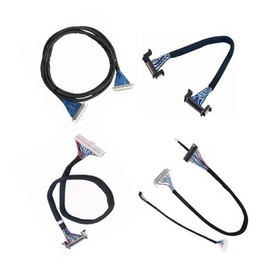 Assemblaggio di cavi LVDS di precisione con connettori sicuri e coppie protette, progettati per la stabilità del segnale ad alta velocità