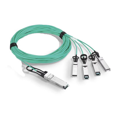 Assemblaggio del cavo QSFP-40G 100G 200G 1m 2m 3m 5m 10m OM2 OM3 OM4 AOC Cable ottico attivo personalizzato QSFP+ QSFP28 QSFP56 QSFP-DD