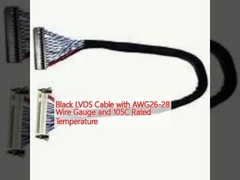 Cavo LVDS nero con cablaggio AWG26-28 e temperatura nominale 105C