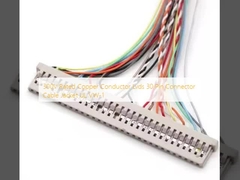 300V Conductor di rame nominale Lvds 30 Pin Connector Cable Jacket UL VW-1