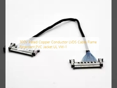 300V Conductore di rame nominale LVDS Cavo ignifuge PVC Jacket UL VW-1