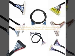 Custom Cable Design For Compact LVDS Systems, Featuring Flexible Routing And EMI Resistance For Industrial Use (Cablo personalizzato per sistemi LVDS compatti, con routing flessibile e resistenza EMI per usi industriali)