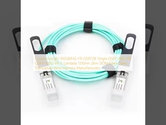 Lunghezza personalizzata 100GBASE-FR QSFP28 Singolo QSFP-40G-FR QSFP-100G-FR-S Lambda 1310nm 2km DOM Produttori di cablaggi per ricetrasmettitori in fibra ottica