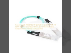 Lunghezza personalizzata 100GBASE-FR QSFP28 Singolo QSFP-40G-FR QSFP-100G-FR-S Lambda 1310nm 2km DOM Produttori di cablaggi per ricetrasmettitori in fibra ottica
