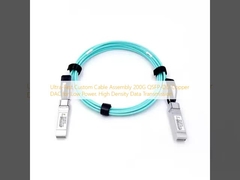 Assemblaggio cavi personalizzati ultraveloci 200G QSFP-DD in rame DAC per trasmissione dati a bassa potenza e alta densità